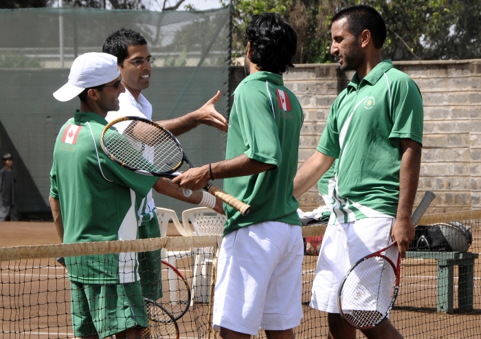 Men’s doubles tennis – Canada A vs. Canada B. 