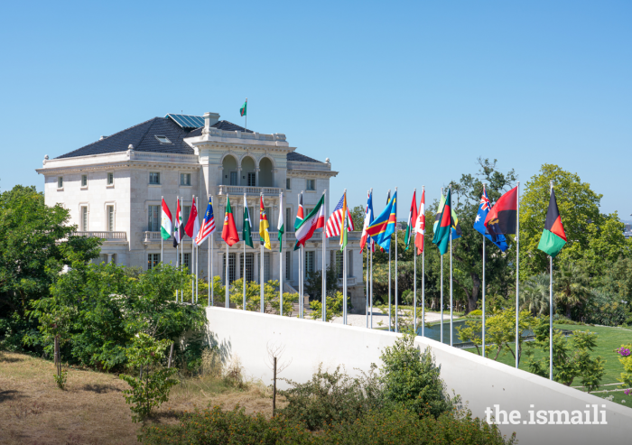 Twenty two flags fly at the Diwan of the Ismaili Imamat in Lisbon, representing each of the Ismaili Council jurisdictions worldwide.