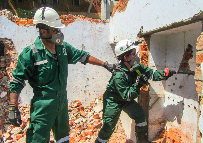 AKAH Search and Rescue Teams have been deployed (picture from training programme in 2018).