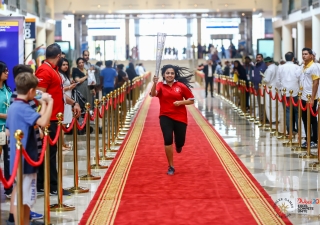 The Fanous completes the final leg of its global journey as it reaches the Opening Ceremony of the 2016 Jubilee Games in Dubai, UAE. JG/Mirza Tabraiz