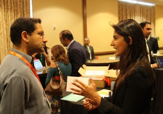 Startup Alley at IPN LaunchPad 2016 is where investors and mentors had a chance to network one-on-one with startup founders seeking funding and advice.