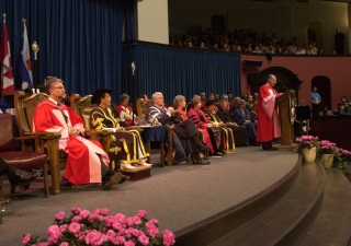 Mawlana Hazar Imam addresses the convocation.