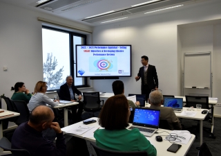 Engaging discussion during the training session at Naryn Campus, Kyrgyzstan