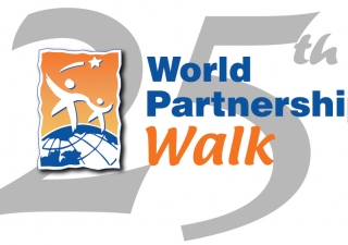 Twenty-fifth World Partnership Walk logo. 