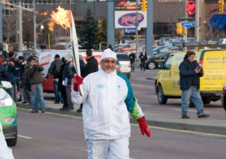 On Thursday, 17 December 2009, Ismaili Council for Canada President Mohamed Manji  proudly carried the Olympic Torch along York Mills Road in the Don Mills neighbourhood of Toronto. It represented to him a spirit of hope, peace and pluralism, as Olympic a