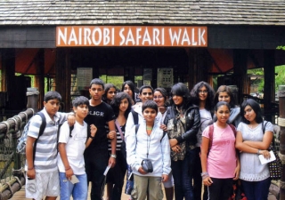 Students from Madagascar were excited to experience some of Kenya’s wildlife during a visit to the Nairobi Safari Walk.