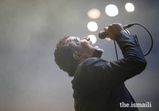 Cheb Khaled performed in Arabic, French, and Spanish at the Kings of Rhythm concert at the Diamond Jubilee Celebration.