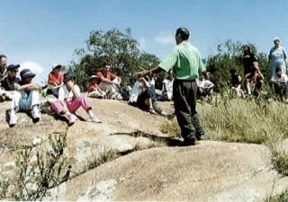 Rizwan Virji at a leadership camp 