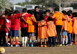 The 2015 Gulf Games included competition in badminton, basketball, cricket, football, squash, swimming, table tennis, tennis, throwball, as well as international and traditional volleyball. Ismaili Council for the UAE