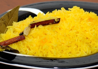 Golden Rice with Saffron.