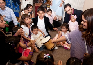 Children and parents take part in activities during the Los Angeles ECDC Week of the Young Child held in April 2012.