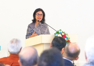 Dr Rubana Huq, Managing Director of the Mohammadi Group, speaks of the dynamic potential of human agency at the event entitled ‘A cosmopolitan ethic in action.’