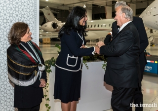 President Banoo Shazma Talib welcomes Mawlana Hazar Imam to Toronto