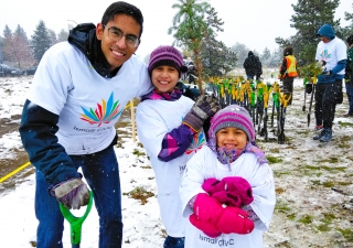 Edmonton volunteers planted 2,100 trees on the second annual Ismaili CIVIC Day.