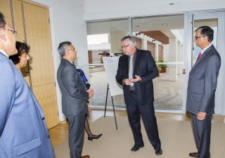 Dave Levac, Speaker of the Legislative Assembly of Ontario, visits the Ismaili Centre, Toronto. Moez Visram