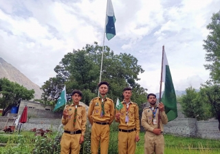 Flag Hoisting ceremony in Immit, Gilgit-Baltistan