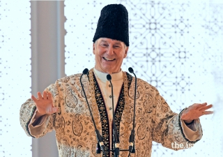 Mawlana Hazar Imam at the Paris Darbar, July 2008