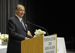 Mawlana Hazar Imam delivering the Peterson Lecture, Atlanta, Georgia, April 18, 2008.