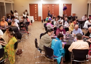 Houston Principal Center seniors enjoying puzzles and bingo.