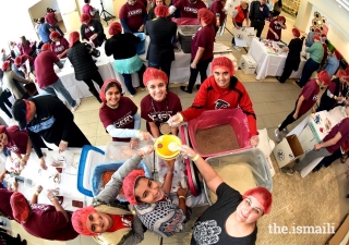 More than 500 Ismaili volunteers participated in the Southeast Jamat's 60 for 60: I-CERV Day of Service, packing 80,000 nutritious meals in total.