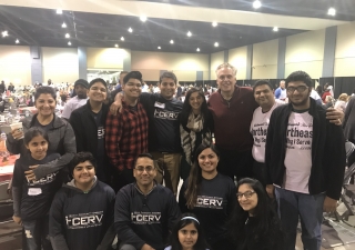 I-CERV Volunteers served meals to more than 2500 volunteers alongside Virginia Governor McAuliffe.