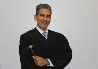 The Honorable Halim Dhanidina, an Ismaili who is a Los Angeles County Superior Court judge, is the first Muslim American judge in a superior court. Courtesy of Halim Dhanidina