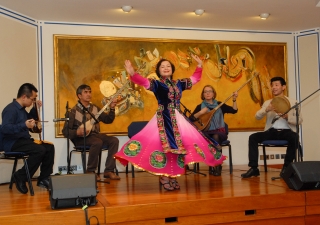 Celebrating the music and dance of Central Asia, the London Uyghur Ensemble was one of the many performers at the Nour Festival of Arts. Sadrudin Verjee