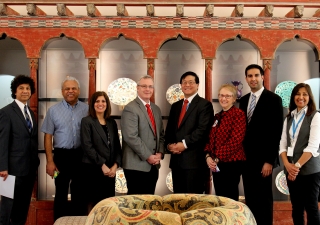 Oshawa Mayor John Henry with Ismaili Council and Aga Khan Museum leadership. Ismaili Council for Ontario