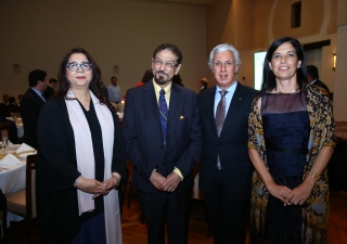 Nazneen Shafi, Dr Mohamed Keshavjee, His Excellency and Mrs Joaquim Lemos, Ambassador of Portugal to the United Arab Emirates 