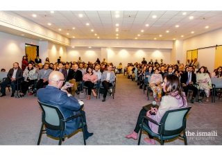 Ali Velshi in conversation with the audience at Los Angeles HQ Jamatkhana.