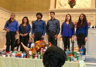 The Ismaili Youth Choir perform during the service.