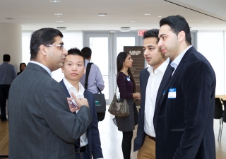 Entrepreneurs mingle at the 2015 Start-Up Showcase. Shafiq Shamji