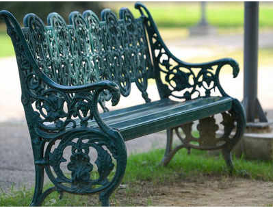 These century-old benches have been repaired and about a hundred of them have been installed