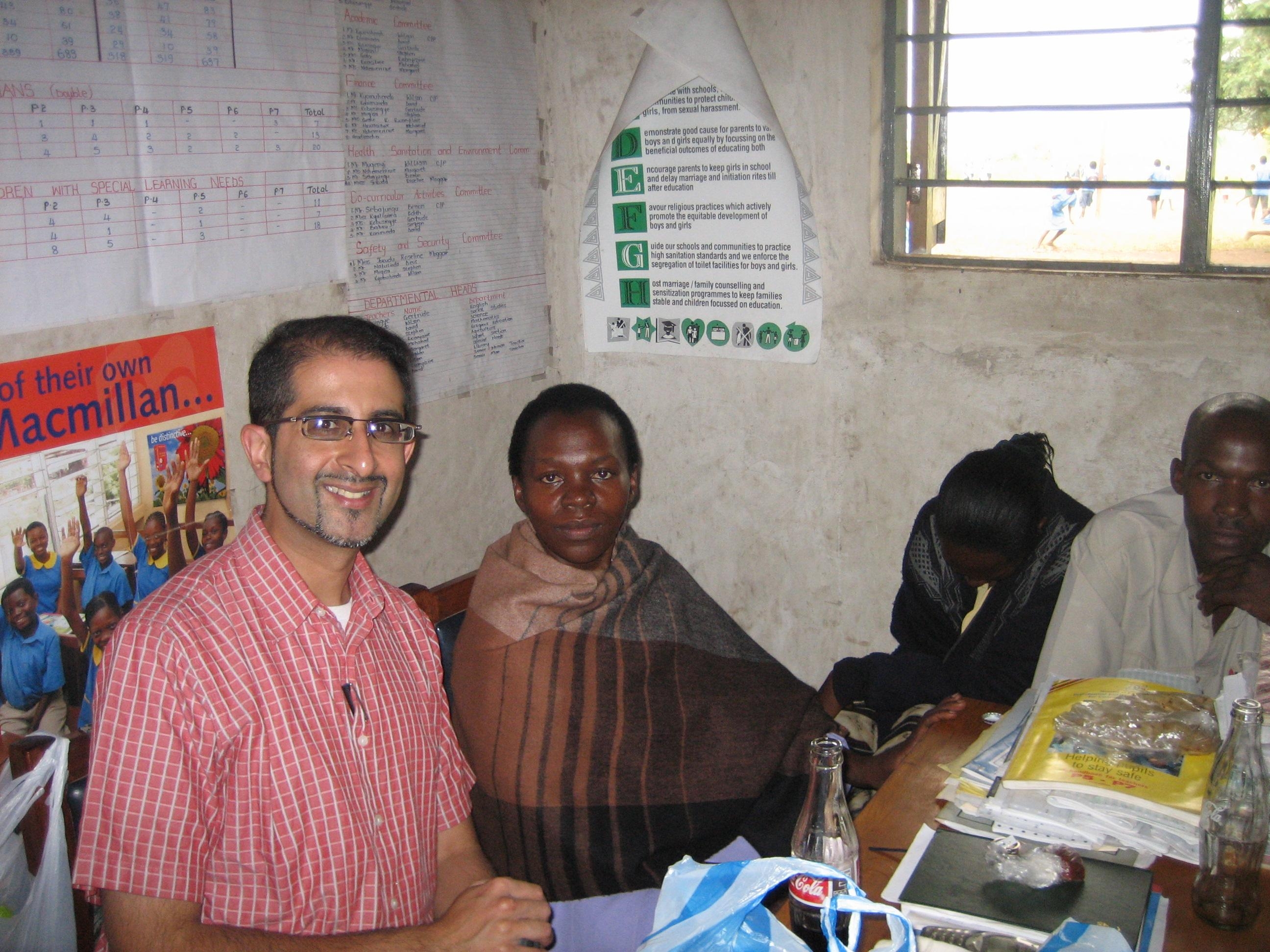 Alibhai works with local volunteers in Uganda to distribute ARVs to HIV and AIDS patients. Photo: Arif Karmali