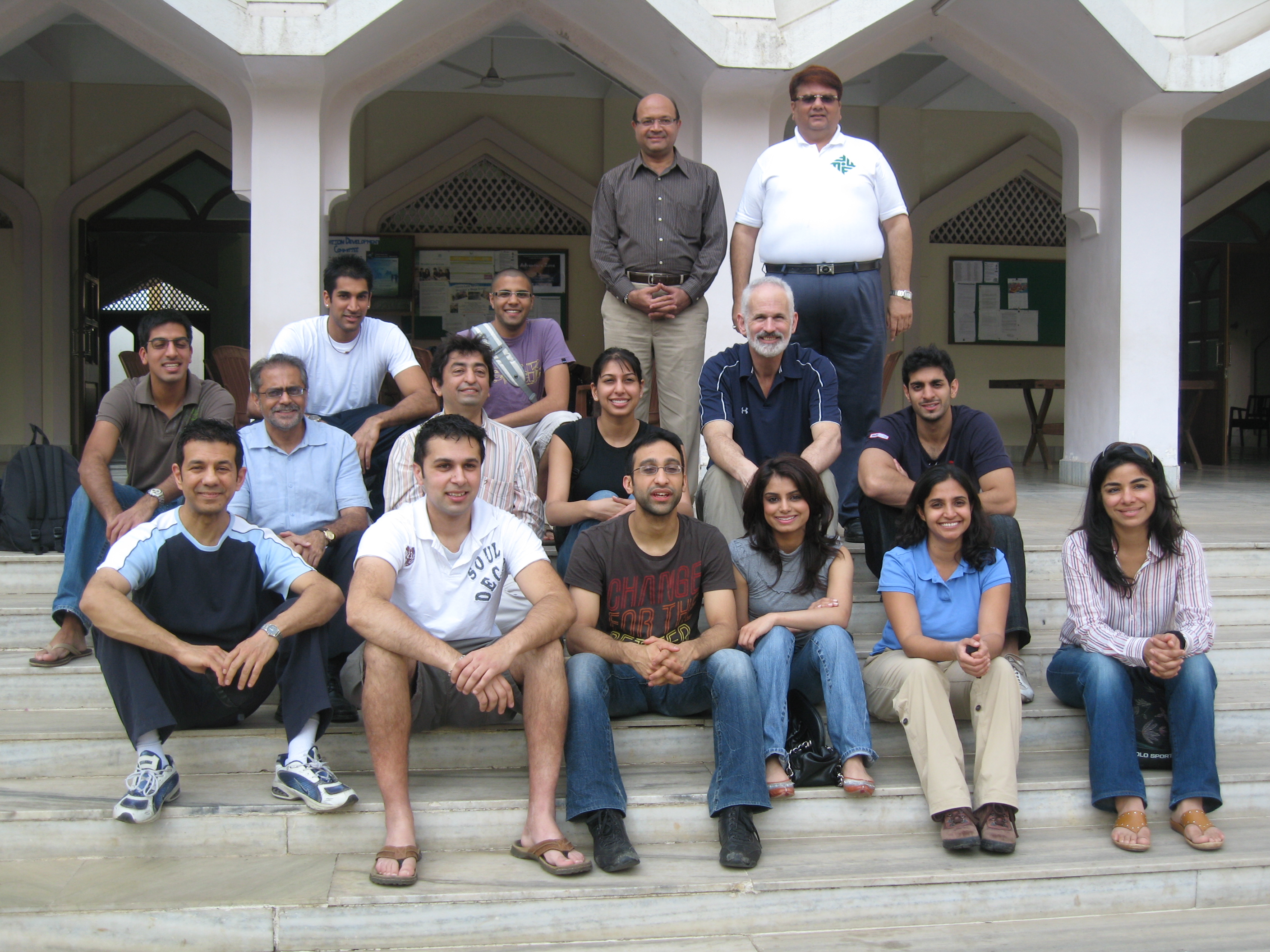 Early arrivals: Participants who had made their own way to India, gathered at the Bandra Jamatkhana before travelling to Alibaug for the start of the bike ride. Photo: Courtesy of Pehmaneh Ramji