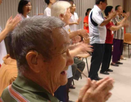 The elderly enjoying a laugh. Photo: Courtesy Zareena Bana