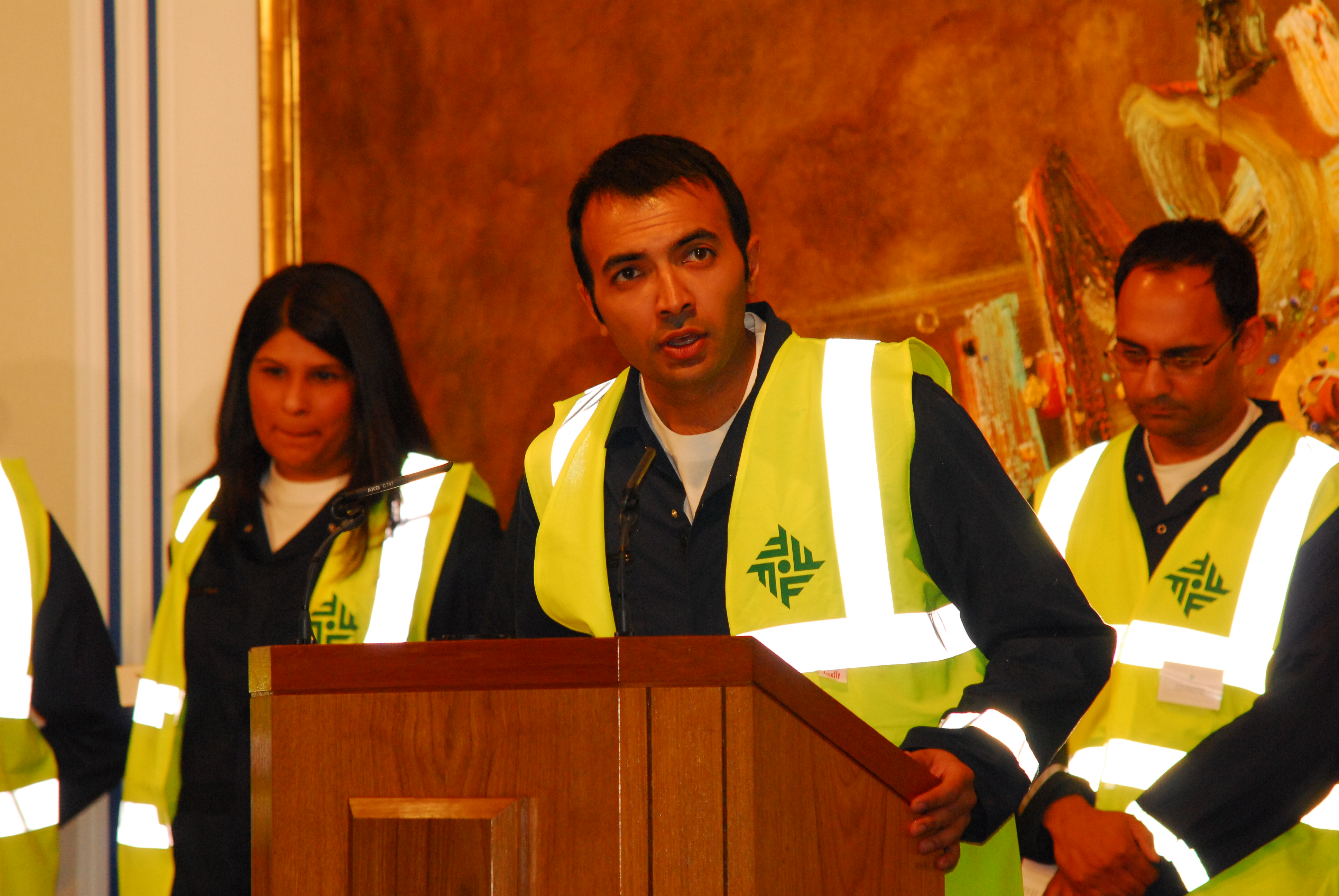 Members of the SART team address the audience. Photo: Abdul Khakoo