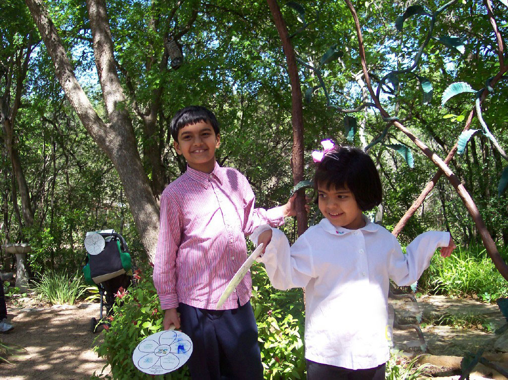 Zain and his sister Sofia enjoying the great outdoors. Photo: Arif Ali