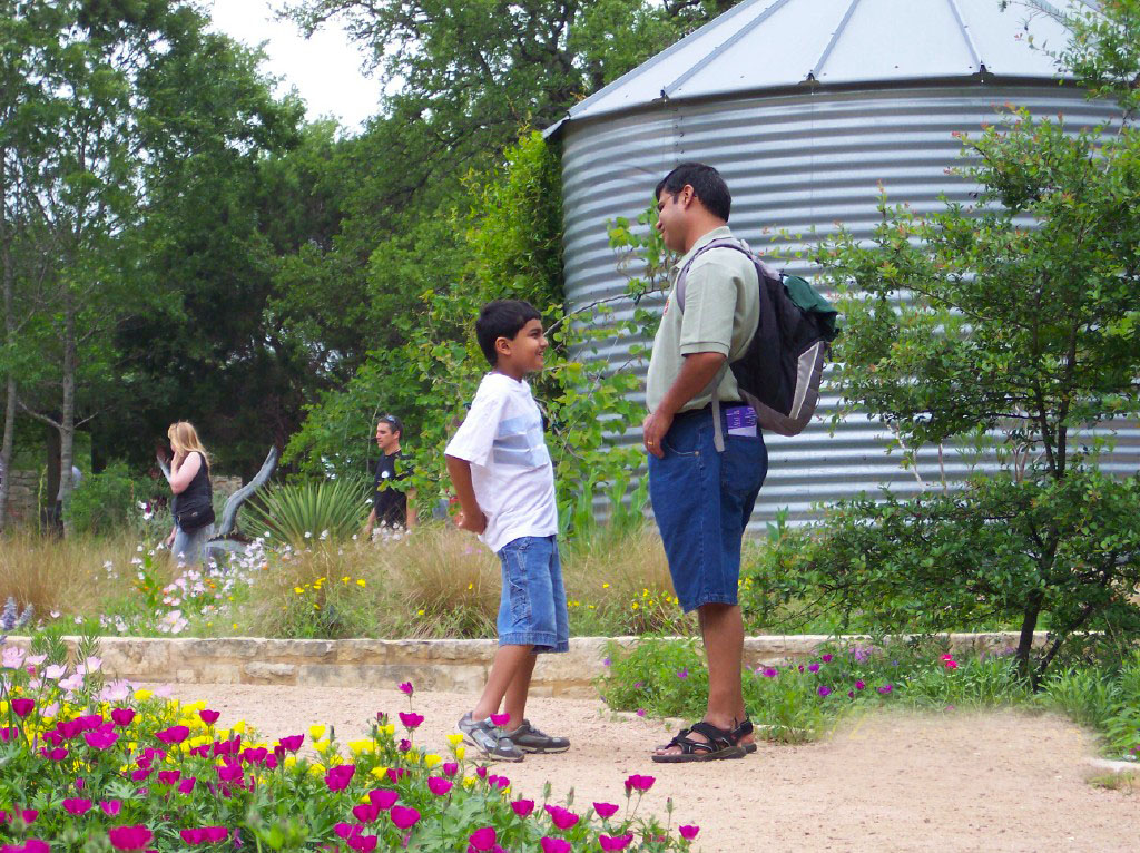 Arif and Zain share a quiet father-son moment. Photo: Courtesy of Arif Ali