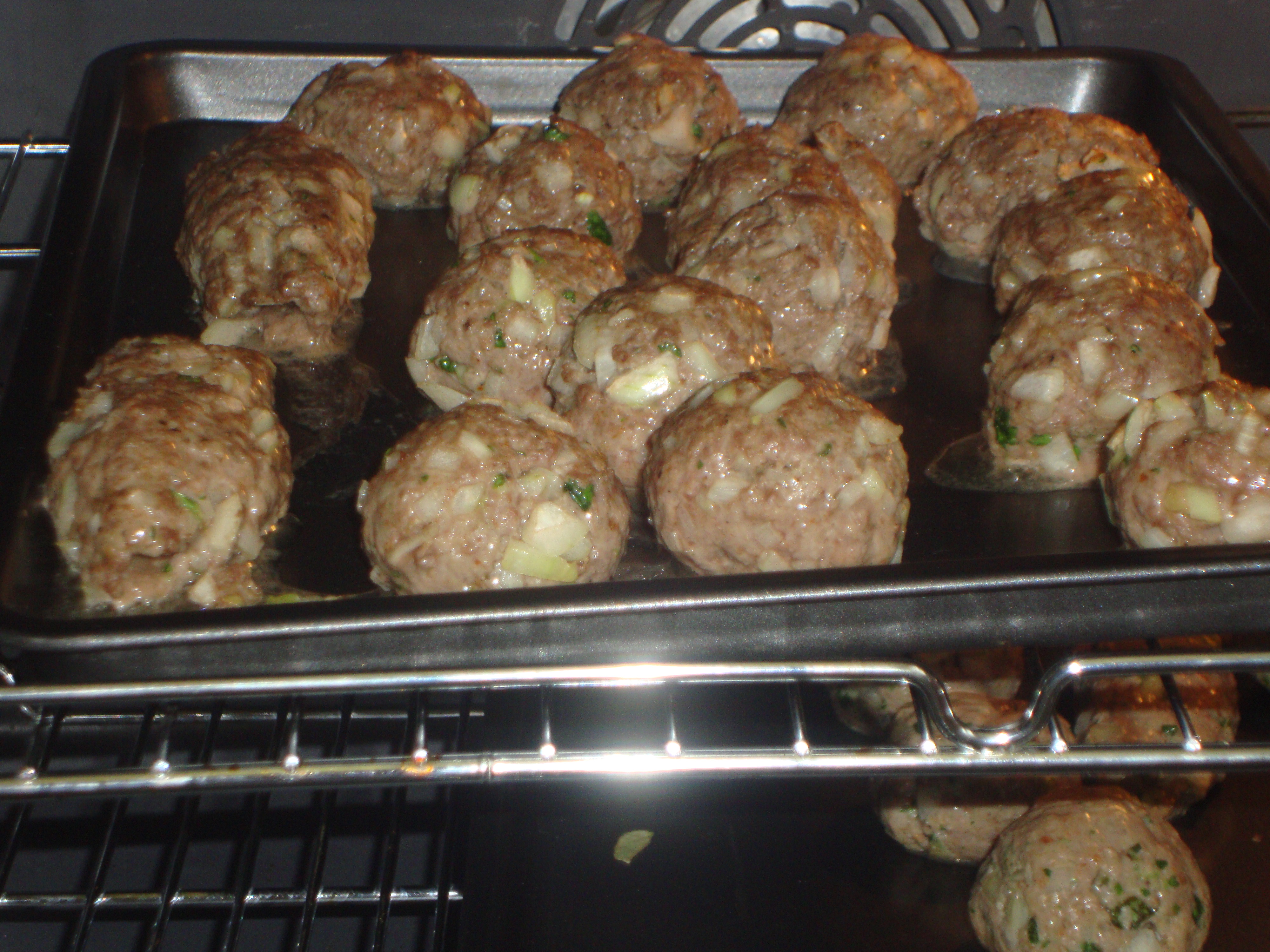 Try baking kebabs in the oven rather than frying them. Photo: Nazma Lakhani