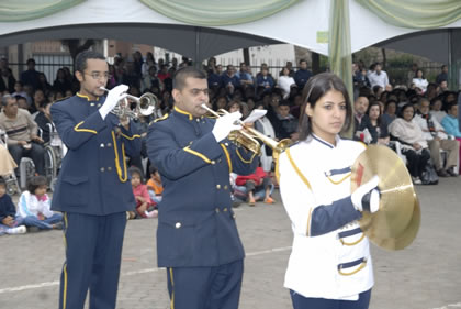 Members of the Aga Khan Band Troupe play at the colourful launch of the Golden Jubilee celebrations in Nairobi. Photo: Zahir Daya 