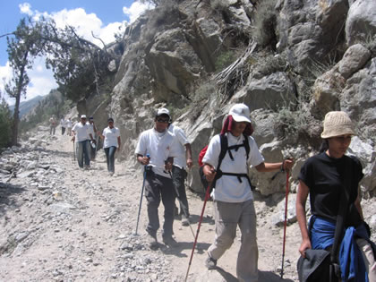 Trekking at Nanga Parbat. Photo: Aga Khan Scouts & Guides, UAE 