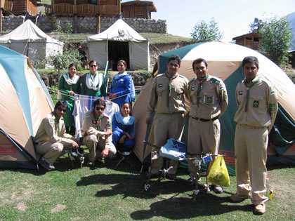 Base camp at Nanga Parbat. Photo: Aga Khan Scouts & Guides, UAE 