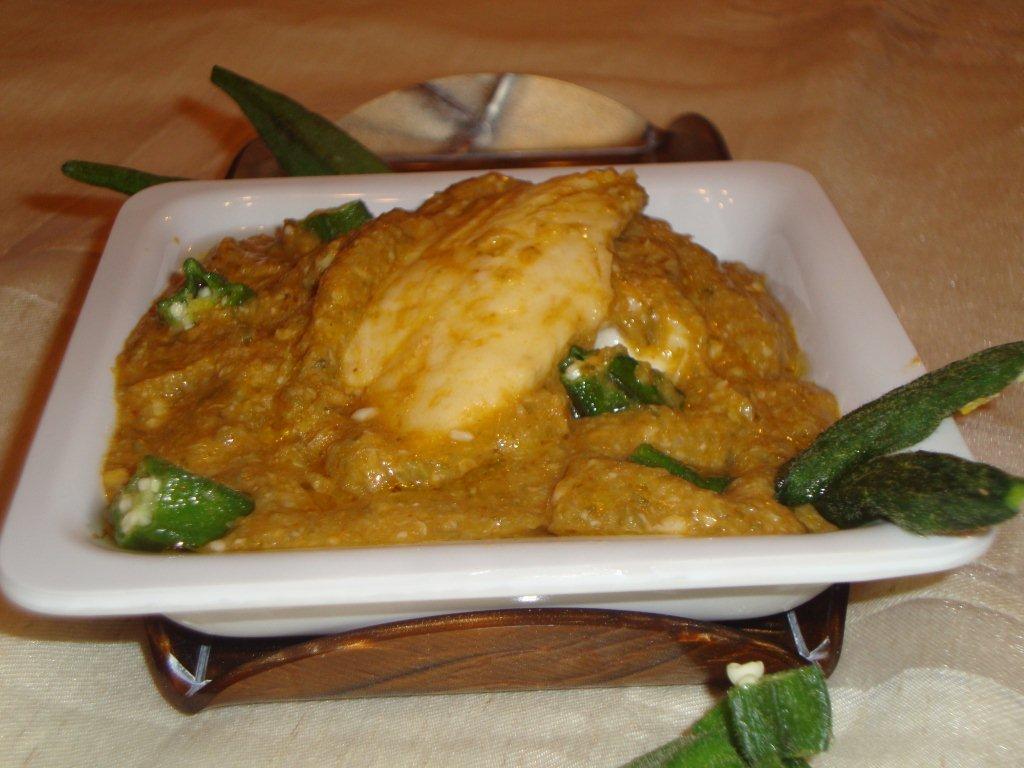 Okra and Fish Soup. Photo: Nazma Lakhani