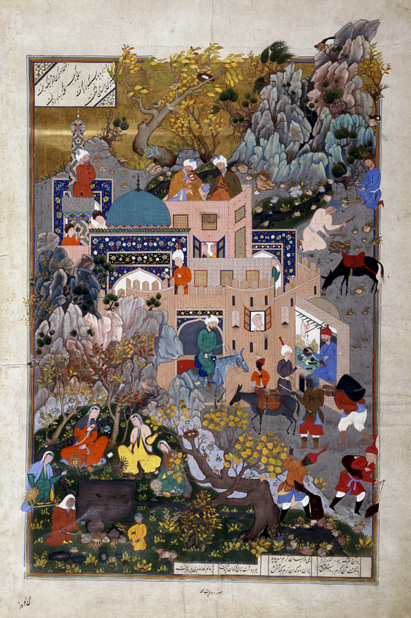 A miniature depicting the story of Haftvad and the worm. Photo: Courtesy of Aga Khan Trust for Culture