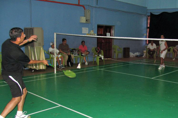 Badminton was one of the centrepiece competitions at Sports Day. Participants had been practicing regularly in the weeks leading up to the event. Photo: Pervaiz Machiwala