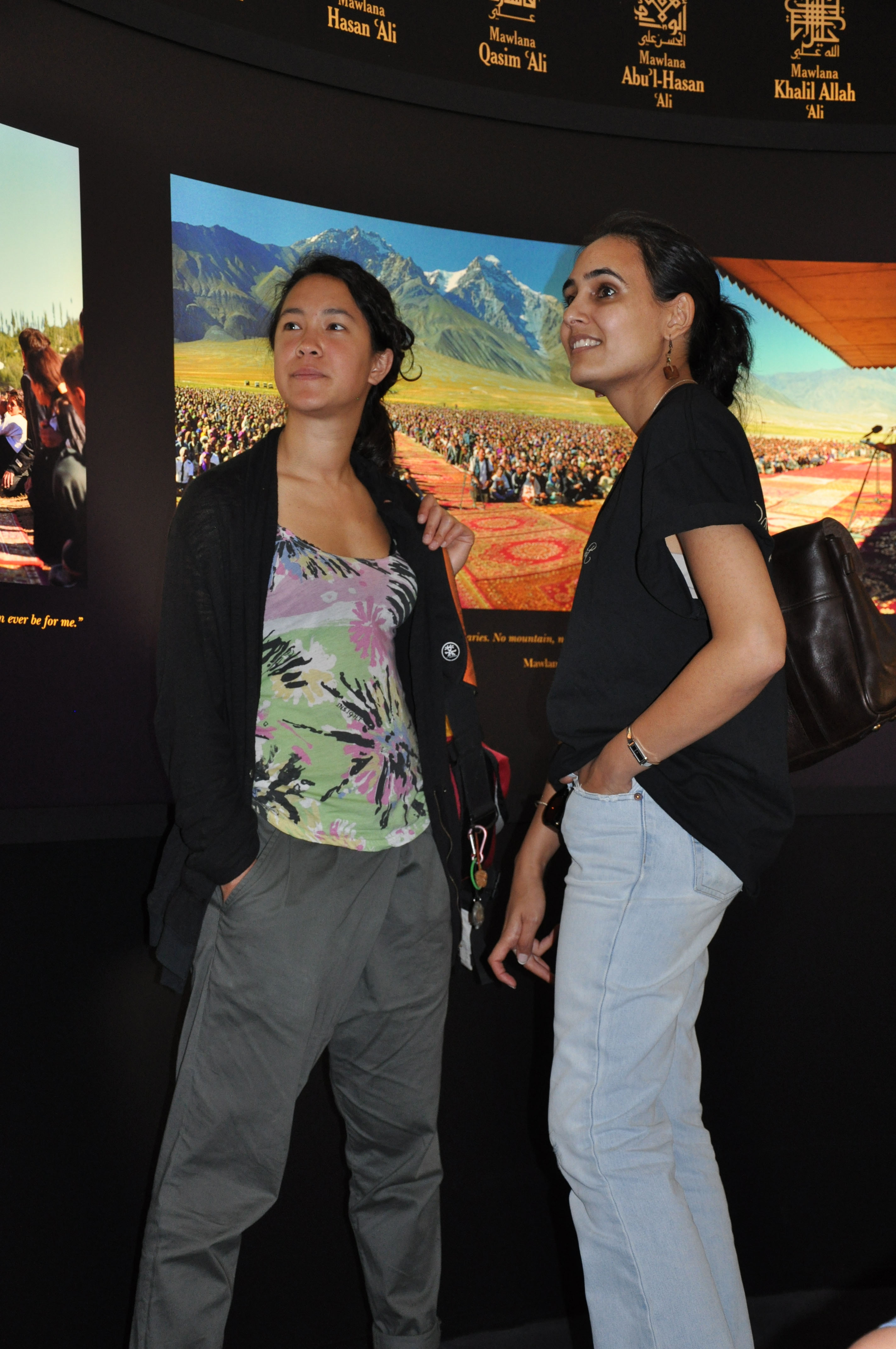 The RAYS OF LIGHT exhibition in London has been very popular among the youth, many of whom brought their friends from the wider community. Photo: Nina Hirji Kheraj