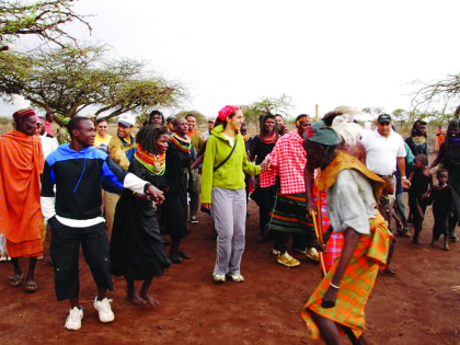 Outdoor education - cultural integration with local communities at a Turkana village. Photo: The Ismaili Africa 