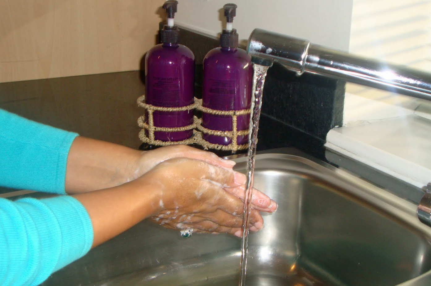 Always wash your hands thoroughly before handling or preparing food ingredients. Photo: Nazma Lakhani