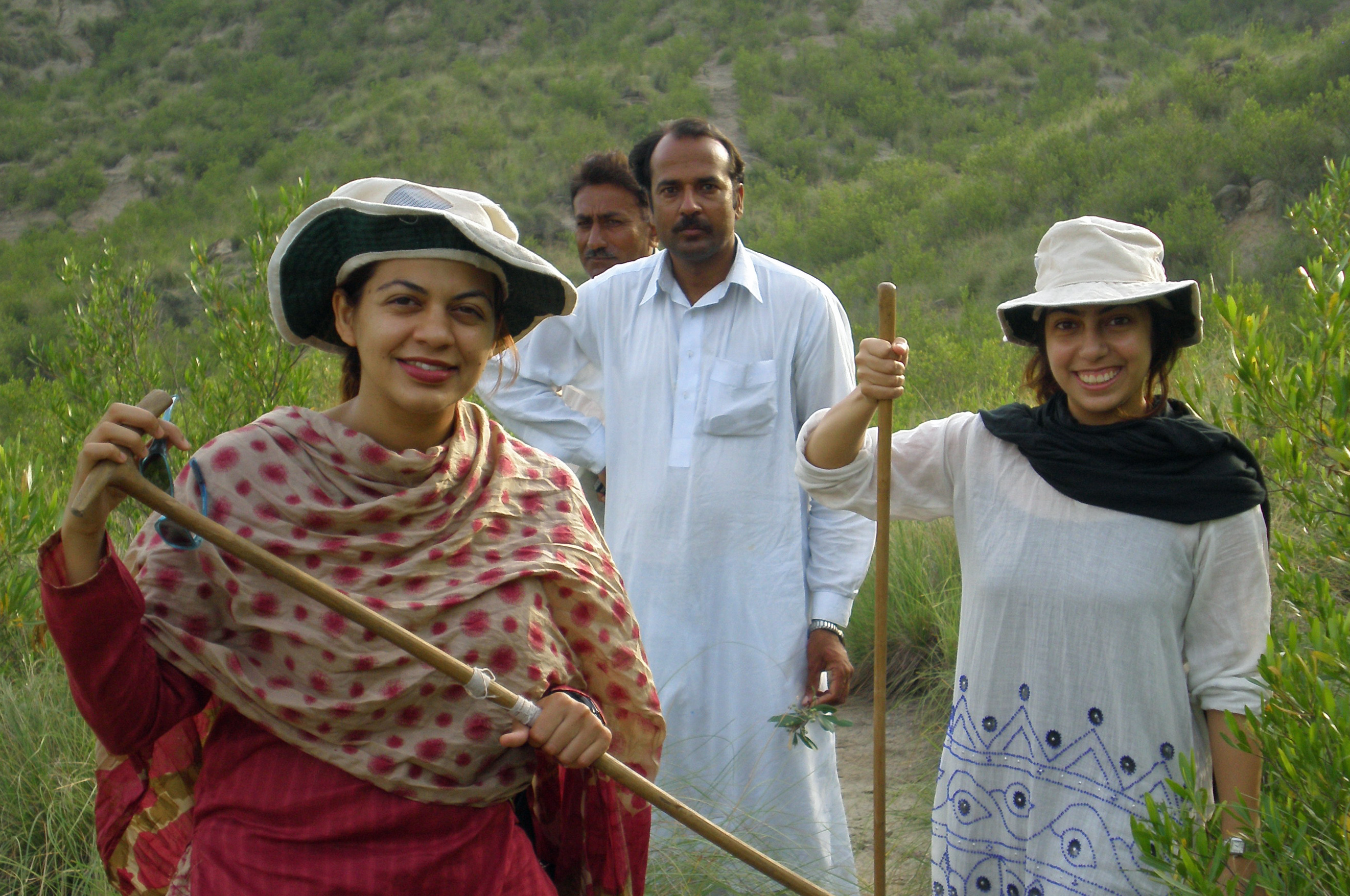 Jenny Datoo surveys farmers' associations in Pakistan's rural Soan Valley to determine the effectiveness of community participation in irrigation projects. Photo: Laya Taheri